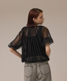 GRACE CONTINENTAL チュールシアーブルゾン