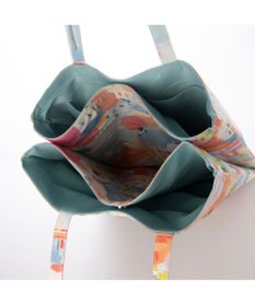 UNBILLION カシュカシュ cachecache / 柄プリント3パーテーショントートバッグ