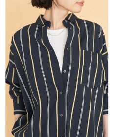 AMERICAN HOLIC ドビーストライプシャツチュニック