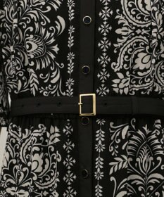 GRACE CONTINENTAL ペイズリーカレイドプリントワンピース