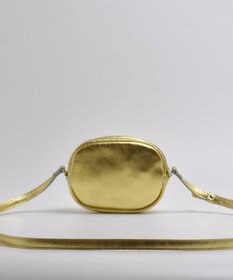 blancle メタリックレザー ラウンドショルダー