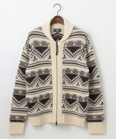 JOSEPH ABBOUD MOUNTAIN 【ペルー素材使用】ハイランドウール カウチン ジップ ニット