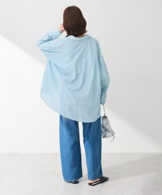 Green Parks 綿麻混レギュラーカラーＢＩＧシルエットシャツ