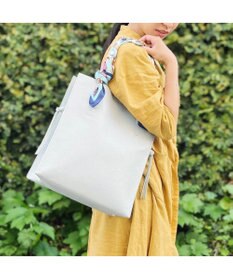 UNBILLION cachecache ビッグスカーフ付きサイド結びトート