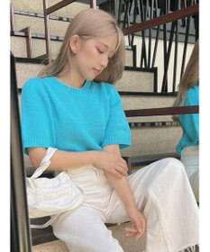 Green Parks ローゲージニットＴシャツ