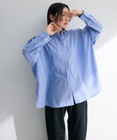 Green Parks 綿麻混レギュラーカラーＢＩＧシルエットシャツ