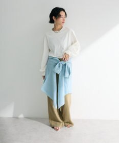 Green Parks 綿麻混レギュラーカラーＢＩＧシルエットシャツ