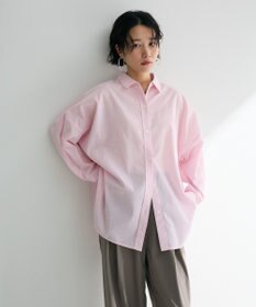 Green Parks 綿麻混レギュラーカラーＢＩＧシルエットシャツ