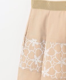 組曲 KIDS 【110-140㎝】フラワーパネルボーダー ワンピース