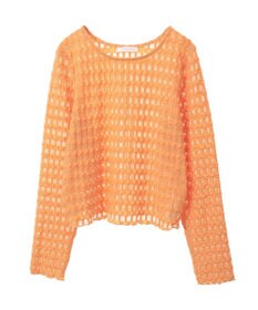 Green Parks クロップドボートネック表面感プルオーバー