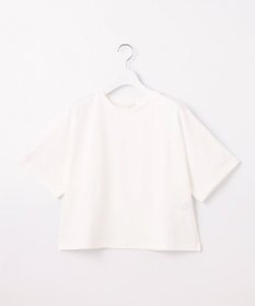 自由区 L 【洗える】ハイカウントクロップド丈 カットソー