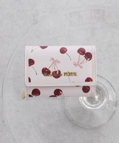 Maison de FLEUR チェリー柄ウォレット