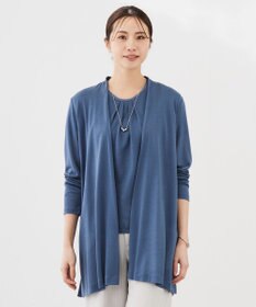 J.PRESS LADIES セルロースジャージー ロング カーディガン