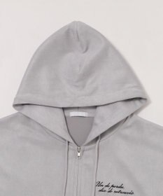 WEGO 【ユニセックス着用ITEM/MLサイズ展開】フェイクスウェードZIPパーカー