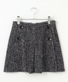 #Newans 【セットアップ可能】裏地キュロットツイードスカート