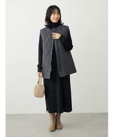 Green Parks ヒョウタンキルトミドル丈ベスト