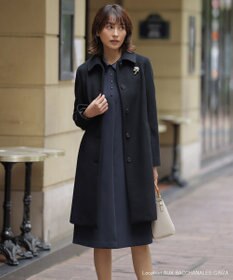 J.PRESS LADIES S 【2way】セラテリーダブルクロス 襟付き ワンピース