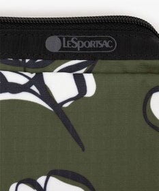 LeSportsac RECTANGULAR COSMETIC/オリーブフローラルシルエット