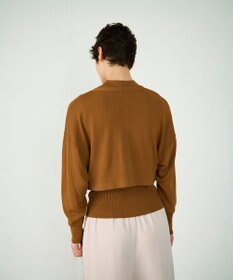 GRACE CONTINENTAL ショートドルマンニットカーディガン