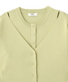 earth music&ecology フェイクレイヤードアメスリプルオーバー