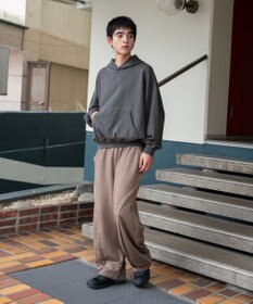 WEGO 【ユニセックス着用ITEM/ウエストゴム/MLサイズ展開】バルーン3Dスウェットパンツ