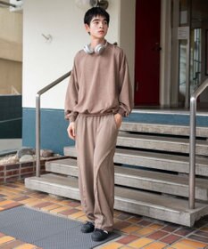 WEGO 【ユニセックス着用ITEM/ウエストゴム/MLサイズ展開】バルーン3Dスウェットパンツ