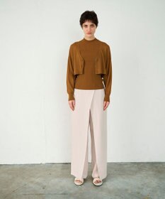 GRACE CONTINENTAL ショートドルマンニットカーディガン