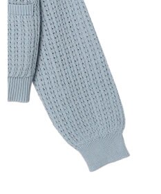 earth music&ecology 透かし柄ポケットカーディガン