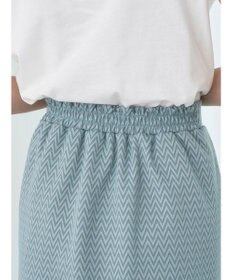 earth music&ecology シェブロン柄タイトスカート