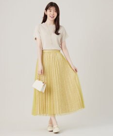 ANY SIS 【洗える】ボトルネックフレンチスリーブ ニットT