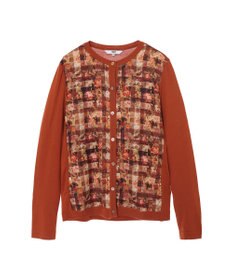 DAKS リバティプリント コンビカーディガン