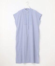 自由区 L 【洗える】ジオメトリックエンブロイダリーシャツ ワンピース