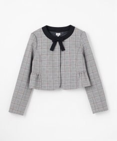 組曲 KIDS 【150-170㎝】グレンチェックジャケット＆プリーツワンピース セット