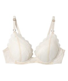 une nana cool リニューアル【綿混】ビタードットコットン 3/4カップブラ