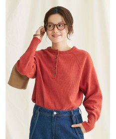 CRAFT STANDARD BOUTIQUE ７Ｇモールニット　ヘンリーＰＯ　Ｌ／Ｓ