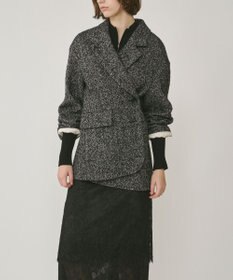 GRACE CONTINENTAL ヘリンボーンツイードジャケット