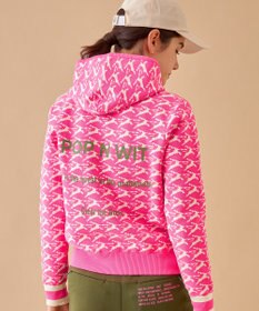 PW CIRCULUS 【イージーケア/軽量】【WOMEN】 MOFUモチーフ ニットフーディ