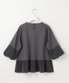 自由区 L クリアコットンポンチペプラム カットソー