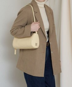 russet ソフトレザーロールショルダーバッグ(CE-1661)