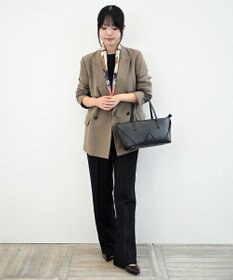 Marca 【Marcaオリジナル】色面シルエット馬車 小判スカーフ シルクツイル