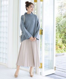 Tiaclasse 【洗える】モックネックポインテルニットトップス