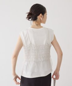 AMERICAN HOLIC 【2点セット】チュールキャミ+ノースリーブT