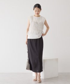 AMERICAN HOLIC 【2点セット】チュールキャミ+ノースリーブT