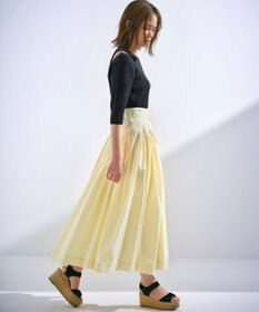 組曲 L 【組曲×setsuko sagittaire】カーヴィフレアスカート