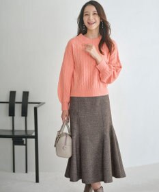 ANY SIS 【洗える】ケーブルAir ニット