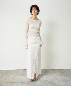 GRACE CONTINENTAL デニムタイトロングスカート