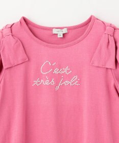 ANY KIDS パール リボン Tシャツ