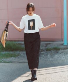 NAVE 【Nave・洗える】フェザーフリンジ スカート