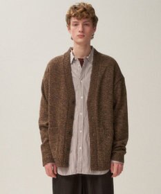 ATON BABY WOOL MOULINE | オーバーサイズカーディガン - UNISEX