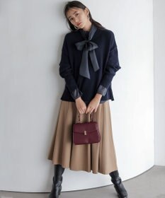 組曲 【ご好評につき追加予約 / 加藤ローサさん着用】ハンサムツイルフレア スカート